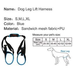 RC GearPro Dog Lift Harness for Back Legs, Pet Support Sling Help Weak Legs Stand Up Injured Disabled Arthritis ACL Joint Pain Elderly