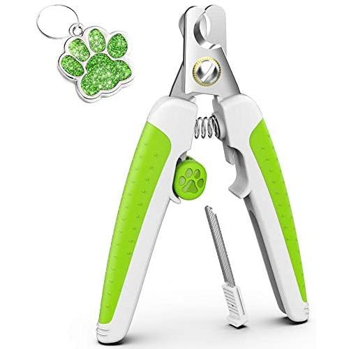 TINMARDA Dog Nail Clippers and Trimmers with Safety Guard to Avoid Over Cutting Nails, Razor Sharp Blades, Sturdy Non Slip Handles, Professional Pet Grooming Tool for Large and Medium Breed