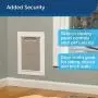 PetSafe Wall Entry Pet Door with Telescoping Tunnel, Medium, for Pets Up to 40 Lb., White, Made in the USA
