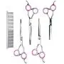 LILYS PET Professional PET Dog Grooming Scissors Suit,RED/Blue Ring, Cutting&Curved&Thinning Shears LILYS PET Professional PET Dog Grooming Scissors Suit,RED/Blue Ring, Cutting&Curved&Thinning Shears