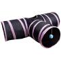 ZZK Collapsible Pet Cat Tunnel Y-Shaped Pet Puppy Kitten Play Funny Cat Toy Exercise Tunnel Cave Interactive Cat Toy Cat Drill Tent Nest