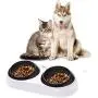 DotPet Elevated Double Dog Bowls,15°Adjustable Tilted Pet Feeding Bowl with Raised Stand Non-Skid Pet Water & Food Bowl Dish for Puppies Dogs Cats Kittens DotPet Elevated Double Dog Bowls,15°Adjustable Tilted Pet Feeding Bowl with Raised Stand Non-Skid Pet Water & Food Bowl Dish for Puppies Dogs Cats Kittens