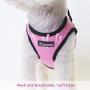 Adjustable Mesh Dog Vest Harness, Breathable Soft Reflective Outdoor Pet Vest with Safety Buckle for Small and Medium Dogs