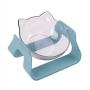 Pet Bowl Drinker Feeding Cat Pot High Foot Oblique Mouth Ear 15° Protection Cervical Vertebra Adjustable Transparent Cat Bowl Pet Bowl Drinker Feeding Cat Pot High Foot Oblique Mouth Ear 15° Protection Cervical Vertebra Adjustable Transparent Cat Bowl