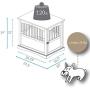 Casual Home Wooden Medium Pet Crate, End Table, Walnut