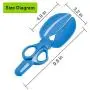 Pets Waste Scissor Shovel and Pooer Scooper for Dogs and Cats Supplies.Pets Clean Pickup Tools with Durable Plastic,Colour(Pink/Bule/Green) (Blue)