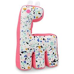 Now House for Pets by Jonathan Adler Canvas Terrazzo Giraffe Chew Toy