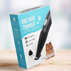 Downtown Pet Supply Professional Dog Cat Face and Paw Fur Trimmer, Low Noise Cordless Pet Ear Eyes and Rump Hair Grooming Electric Clippers for Small, Medium, and Large Dogs