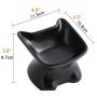 Ragdollcat Tilted Cat Food Bowl, Ceramic Cat Bowls Stress Free, Backflow Prevention, Dishwasher and Microwave Safe