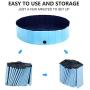 Nurxiovo Foldable Pet Swimming Pool PVC Indoor &Outdoor Bathing Tub for Large Dogs Cats Kids,Blue (48,55,63)