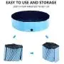 Nurxiovo Foldable Pet Swimming Pool PVC Indoor &Outdoor Bathing Tub for Large Dogs Cats Kids,Blue (48,55,63) Nurxiovo Foldable Pet Swimming Pool PVC Indoor &Outdoor Bathing Tub for Large Dogs Cats Kids,Blue (48,55,63)