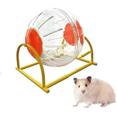 gutongyuan Silent Hamster Ball with Stand, Running Activity Exercise Ball Breathable Hamster Ball Dog Interactive Toy Ball Small Animals Cage Accessories gutongyuan Silent Hamster Ball with Stand, Running Activity Exercise Ball Breathable Hamster Ball Dog Interactive Toy Ball Small Animals Cage Accessories