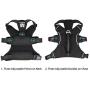 PETLOFT Big Dog Harness, Soft Texture Adjustable No Pull Dog Harness with Stainless Steel Rings, Adjustable Outdoor Training for Dogs Reflective Vest Harness, Easy Control for Small Medium Large Dogs