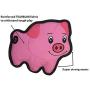 SmartPetLove - Tender-Tuffs Simple - Tough Plush Dog Toy - Easy Grab Pink Pig with Puncture Resistant Squeaker and Super Strong Seams for Big and Small Dogs