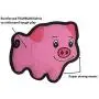 SmartPetLove - Tender-Tuffs Simple - Tough Plush Dog Toy - Easy Grab Pink Pig with Puncture Resistant Squeaker and Super Strong Seams for Big and Small Dogs