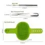 GAGILAND Dog Bath Scrubber Pet Grooming Shedding Brush Comb Soothing Massage Rubber Brushes for Dogs and Cats 2pcs GAGILAND Dog Bath Scrubber Pet Grooming Shedding Brush Comb Soothing Massage Rubber Brushes for Dogs and Cats 2pcs