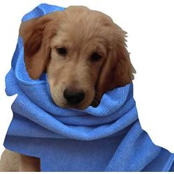 Microfiber Pros Dog Towels – Pack of 2 in Large 20'' x 40'' Size – Hypoallergenic and Chemical Free – Ultra-Absorbent for Bathing, Cleaning, & Grooming – Machine Washable