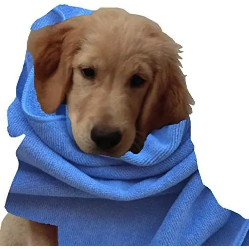 Microfiber Pros Dog Towels – Pack of 2 in Large 20'' x 40'' Size – Hypoallergenic and Chemical Free – Ultra-Absorbent for Bathing, Cleaning, & Grooming – Machine Washable Microfiber Pros Dog Towels – Pack of 2 in Large 20'' x 40'' Size – Hypoallergenic and Chemical Free – Ultra-Absorbent for Bathing, Cleaning, & Grooming – Machine Washable