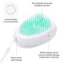 Cat Brush Dog Hair Remover - Professional Pet Grooming Shedding Brush Self Cleaning Slicker Brush Pet Massage Comb for Dogs & Cats (Green)