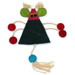 Eco-Loofah Original Play and Scratch Station Pet Toy, Mouse Design