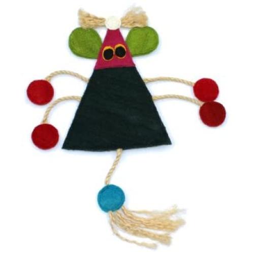 Eco-Loofah Original Play and Scratch Station Pet Toy, Mouse Design
