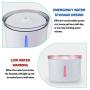 Hengu Cats Drinking Fountain, 2.5L Ultra Silent Water Fountain Dispenser for Cats, Kitten, Dogs, Pets with Night Light & Automatic Switch-Off Function (with 1 Packs of Carbon Filters)