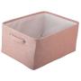 Brabtod Linen Pet Toy and Accessory Storage Bin with Handles, Organizer Storage Basket for Pet Toys, Blankets, Leashes and Embroidered Dog Toys CAT Toys