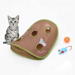HBDITAN Dog cat Puppies pet Accessories Pet Accessories Funny Cat Toy Mouse Hole Stick with Bells Grasping Interactive Mouse Hunt Cat Toys