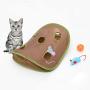 HBDITAN Dog cat Puppies pet Accessories Pet Accessories Funny Cat Toy Mouse Hole Stick with Bells Grasping Interactive Mouse Hunt Cat Toys