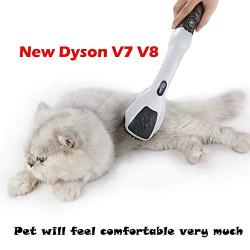 EZ SPARES Compatible Vacuum Parts Replacement for Dys V7 V8 V10 V11 Pet Brush Grooming Cleaning Tool,Dog Cat Animal Pet Attachment Massage Handheld Soft Brush Electrostatic Absorption Instruction Gift