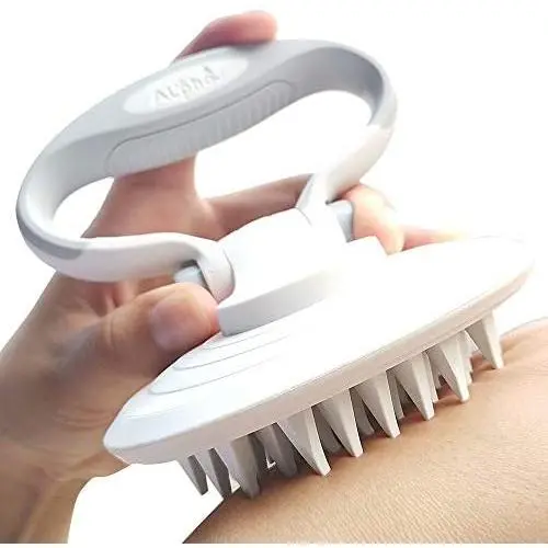 LECONG DELE Cat Grooming Brush Pet Bath Massage Brush Tool for Dogs and Cats with Short or Long Hair - Multi-Angle Adjustable Folding Grip for Shampooing & Deshedding LECONG DELE Cat Grooming Brush Pet Bath Massage Brush Tool for Dogs and Cats with Short or Long Hair - Multi-Angle Adjustable Folding Grip for Shampooing & Deshedding