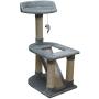FISH&NAP US02H Cat Tree Cat Tower Cat Condo Sisal Scratching Posts with Jump Platform and Ladder Cat Furniture Activity Center Kitten Play House Grey …