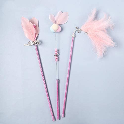 Three Piece Set of cat Teaser Stick Manual Interactive cat Toy Anti bite pet Products