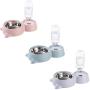 HappyCat Small Pets Water and Food Bowl Set, Dogs Cats Feeder Bowl and Automatic Water Dispenser Double Pet Bowls with Automatic Waterer Bottle for Small or Medium Size Dogs Cats HappyCat Small Pets Water and Food Bowl Set, Dogs Cats Feeder Bowl and Automatic Water Dispenser Double Pet Bowls with Automatic Waterer Bottle for Small or Medium Size Dogs Cats