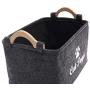 Geyecete CAT Toys Storage Bins - with Wooden Handle, Pet Supplies Storage Basket/Bin Kids Toy Chest Storage Trunk-CAT