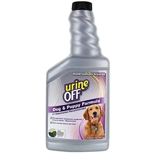 Urine Off Odor and Stain Remover Dog Formula Sprayer Top 16.9oz Urine Off Odor and Stain Remover Dog Formula Sprayer Top 16.9oz