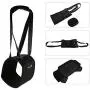 Tnfeeon Safety Portable Black Dog Support Harness, Lifting Assist Rehabilitation Harness with Handle for Canines Aid Tnfeeon Safety Portable Black Dog Support Harness, Lifting Assist Rehabilitation Harness with Handle for Canines Aid