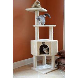 Armarkat Classic Cat Tree Beige/14 D x 18'' W x 48'' H (A4801)