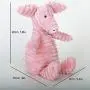 KINJUWEE Squeak Dog Chew Toys Durable Soft Dog Plush Toys for Small Medium Large Dogs Indestructible Stuffed Corduroy Pet Toys for Clean Dogs Teeth,Pig,Pink KINJUWEE Squeak Dog Chew Toys Durable Soft Dog Plush Toys for Small Medium Large Dogs Indestructible Stuffed Corduroy Pet Toys for Clean Dogs Teeth,Pig,Pink