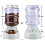 Pet Feeder Food and Water for Dogs and Cats, Automatic Water Food Dispenser, Natural Gravity Feeding Supplies for Small Dog Pets Puppy Kitten Rabbit Bunny