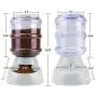 Pet Feeder Food and Water for Dogs and Cats, Automatic Water Food Dispenser, Natural Gravity Feeding Supplies for Small Dog Pets Puppy Kitten Rabbit Bunny