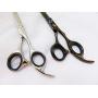 NikoNiko 5 Large 5 Small Black Rubber Thumb Ring Sizing Insert for Grooming Scissors