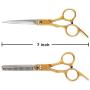 Dog Grooming Scissors Kit, 3 in 1 Cat Dog Grooming Clippers Set, Sharp Durable Stainless Steel Safety Dog Grooming Trimming Shears for Long & Short Haired Dogs Cats and Other Fur Pets