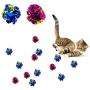 25 Packs Mylar Crinkle Balls Cat Toys
