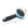 Dog Brush & Cat Brush, Stainless Steel Extra Long Hard Pin Slicker Large Brush, Slicker Pet Grooming Brush- Shedding Grooming Tools Dog Brush & Cat Brush, Stainless Steel Extra Long Hard Pin Slicker Large Brush, Slicker Pet Grooming Brush- Shedding Grooming Tools
