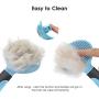 DTTO Dogs Brush & Cats Brush, Self Cleaning Pet Slicker Brush Professional Pet Grooming Brush for Small, Medium & Large Dogs and Cats, with Short to Long Hair,Blue