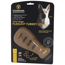 Starmark Treat Ringer Flex Grip Turkey Leg, Brown (SMFEL)