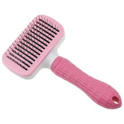 ikjuh Self Cleaning Slicker Brush Shedding and Grooming for Short to Long Haired Cats Dogs Pets Massage Brush Automatic Elimination Soft and Comfortable No Harmful to Skin