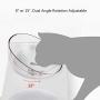 gutongyuan Elevated Dog Cat Feeders Non-Slip Detachable Water Food Double Bowls Transparent Tilted Kitten Puppy Pet Tableware