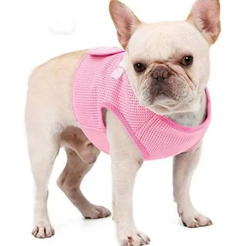 MrLYouth No-Pull Adjustable Pet Vest with Handle,Step in Dog Breathable Vest Harness for Small Medium Size Dog for Outdoor Walking,Pink MrLYouth No-Pull Adjustable Pet Vest with Handle,Step in Dog Breathable Vest Harness for Small Medium Size Dog for Outdoor Walking,Pink